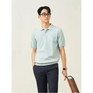 [빈폴] (BC5251C21L) [빈폴멘] 젠틀 칼라넥 니트  라이트 그린 (BC5251C21L)