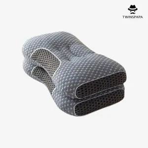 1+1 트윈스파파 통풍 경추 수면베개 그레이 P0000TZ