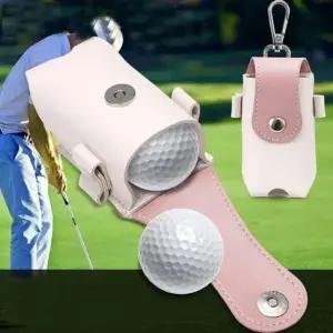 골프공 라운딩 티 볼 가죽 케이스 유틸리티 보관 주머니 (WFJW0GN)