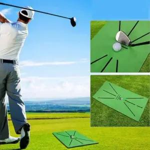 골프 스윙 연습 매트 가이드라인 트레이닝 라인 타격 (WFJW0O9)