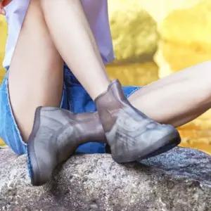 신발 방수 커버 비오는날 레인슈즈 장화 실리콘 덧신 (WFJW0I9)