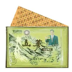 TOMA 토마 산삼패드 25매 붙이는 건강패드 찜질팩 손목 붙이는파스형 건강패치 한방