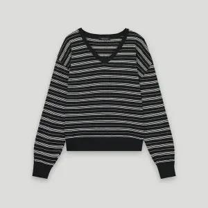 [코데즈컴바인](센텀시티점) 브이넥 스트라이프 니트 풀오버 (CKC-PU302W9)