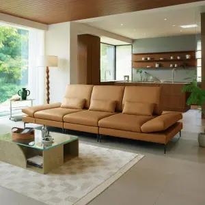 [16일 구매시 3만상품권 100증정] 아르보 3.5인 스윙 전체 천연가죽 소파