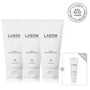 [라곰](강남점)마이크로 폼 클렌저 150ml 트리플 세트(+젤 투 워터 클렌저 30mL+미니 에센토너 증정)
