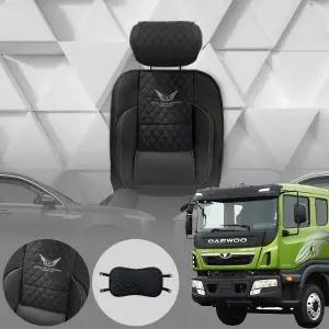 대우 노부스 5톤 DL06 로얄클럽 바른자세 자동차 수납포켓 쿠션시트 블랙 1개