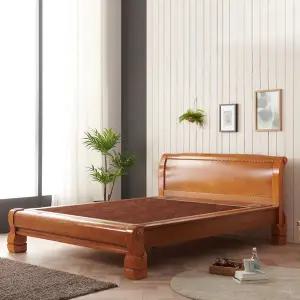 [BIF보루네오][보루네오] 모닝듀 원목 온돌 황토볼 침대 퀸 YS125