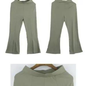 앞트임 나팔바지 밴딩팬츠 허리밴딩 와이드 밴드바지 (WFK33SQ)