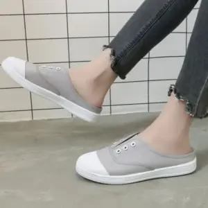 하이탑 블로퍼 끈없는 뮬 고품질 스니커즈 운동화 (WFK34K1)