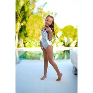 [르망고] Crystal_Girl (2166) 초등 여아수영복 생존수영 키즈 어린이 주니어 래쉬가드 실내수영복