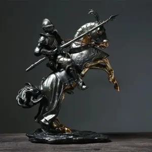 정복자 철갑 기마병 유럽 중세기사 피규어 클레식 탁상장식 승리의 나이트 A