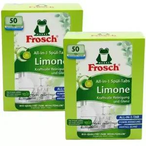 프로쉬 올인원 식기세척기 세제 그린레몬 18g 50개입 2개