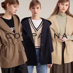 [꼼빠니아] 후드 트랜치 자켓