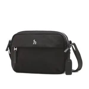 [헤지스](대구신세계)블랙 단색 나일론 크로스백 HJBA5F720BK
