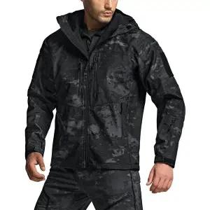 [CQR][한정특가] CQR 소프트쉘 오퍼레이트 카모 기모 후드 기능성 아웃도어 자켓