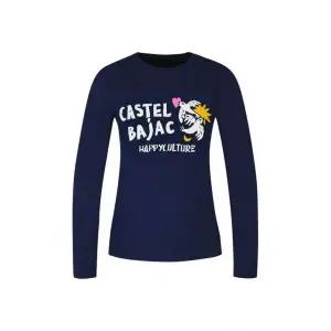 까스텔바작 여성 레터링 라운드 스웨터_BGCWSW705NY 780183