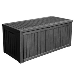 지오리빙 야외 보관함 570L 실내외 수납 정리함 데크박스 조립식창고 마당 농기구 소형 대형 수납함 CW009A