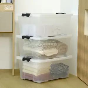 코멧 홈 베이직 투명 리빙박스