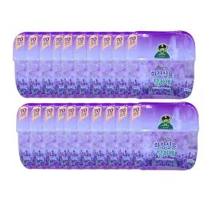 산도깨비 화장실용 방향제 실내용 비치형 탈취제 20개 1박스 라벤더 레몬 피치 블랙베리