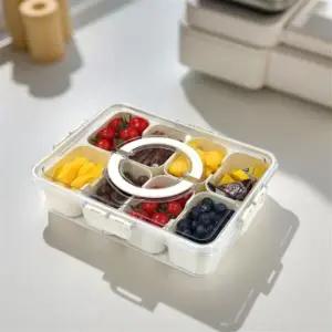 젖병 소재 반찬통 BPA 프리 친환경 도시락통 칸막이 밀폐용기 8칸