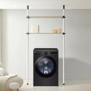 버원행거 38파이 행거200폴 수납식행거 세탁기선반 (WE61071)