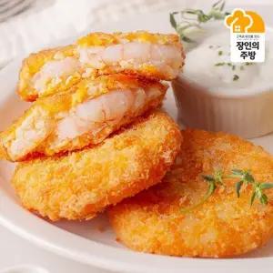 탱글 꽉찬 통새우55퍼센트! 통살 새우까스1kg (총 20개입)