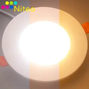 NITEO LED 삼색변환 와이드 다운라이트 6인치 7인치 겸용 30w 방습 플리커프리 매입등 간접조명 간접등