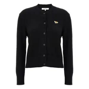 25FW 메종 키츠네 여성 베이비폭스 여성 가디건 블랙 PW00506KT1006 P199