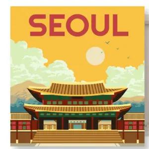 다라파 DIY페인팅 경복궁 유화그리기