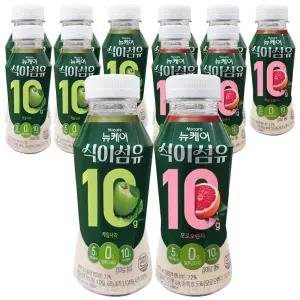 뉴케어 식이섬유 10g 케일사과맛 240mL 6입+모로오렌지맛 240mL 6입