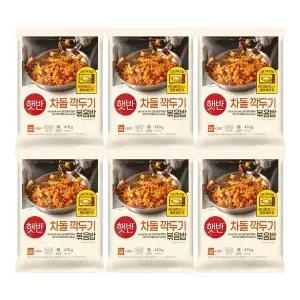 [신세계라이브쇼핑]CJ 햇반 쿡반 차돌깍두기볶음밥 410g X 6개