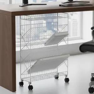 책상아래수납 책상 아래 수납 틈새트롤리 학습 트롤리 북 트레이 철제 카트 5단