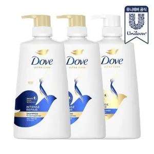 [NS홈쇼핑]도브 인텐스리페어 샴푸 680ml x 2개+컨디셔너 660ml x 1개[35182695]