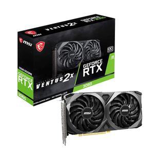 MSI GeForce RTX 3060 벤투스 2X 12G OC, 게이밍 그래픽 카드 - NVIDIA 3060, 12GB GDDR6 메모리, 192비트, 15Gbps