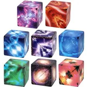 우주 3D 자석큐브 8개/자석/블럭/멀티/프리미엄/컬러/맞추기/잘돌아가는/두뇌/발달/발전/미로/완구/어린이