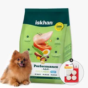 이즈칸 강아지사료 퍼포먼스 어덜트 15kg + 3M 안전소켓