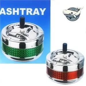 재날림방지 메탈 뚜껑 재떨이 실용형 가정용 재떨이 원형뚜껑재털이 회전재떨이