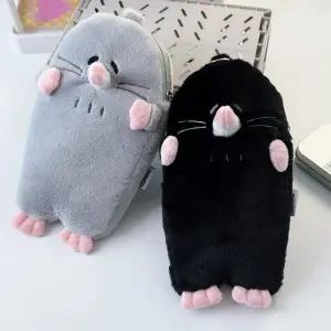 모든 두더지 인형 필통 파우치 귀여운 팬케이스 봉제 동물 학용품 선물 화장품