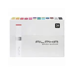 알파 알파색채 브러쉬마카 36색 미술용품 마카