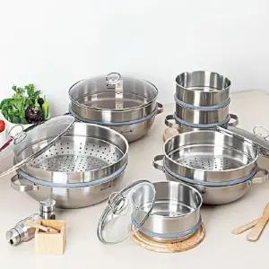 (빅)실버스타 오아이씨 인덕션IH 스텐찜솥(압력패킹포함) 2단 30cm