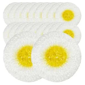 KR리빙 우리집 수공예 손뜨개 아크릴 수세미 (계란) 1개입 20개