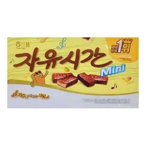 (대용량 480g) 자유시간 미니/초콜렛/간식/아이들/회사/사무실/초콜릿바/유치원/학교/초코/어린이집/초코바