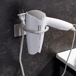 무타공 스테인레스 드라이기 걸이 거치대 홀더 욕실 선반/헤어 드라이어 가정용 화장실 수납 보관 받침대