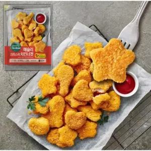 애슐리 크리스피 치킨 너겟 1kg (국내산닭)냉동치킨 도시락 아이반찬 용가리