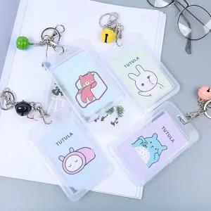 [하프클럽/]투명 방울 카드 케이스 5p 회사 사원증 출입증 명찰 홀더