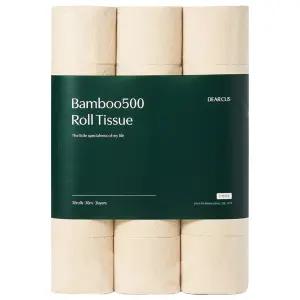 디어커스 뱀부500 생필품 위생용품 천연펄프 3겹 롤화장지 30m 30개입 1개