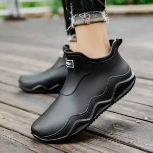 캐주얼 방수 단화 레인부츠 단목 아쿠아 슈즈 공용 (WFIJHEW)