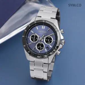 [세이코] SBTR027 스피릿 크로노그래피 아날로그 캐쥬얼 남자 메탈 시계 d
