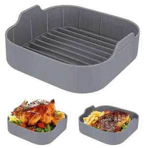 에어프라이어 전자레인지 냄비 용기 실리콘 그릇 사각 원형 Q413-O