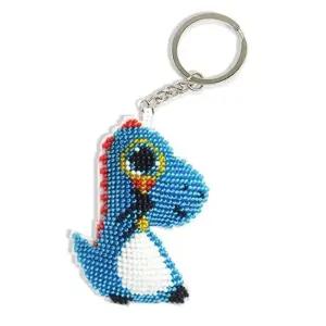 TD 비즈 십자수 열쇠 고리 동물 시리즈 랜덤 1개/보석 키트 DIY 어린이 캐릭터 자수 세트 공예 아동 취미